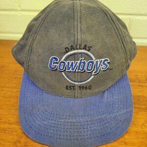 Vintage Dallas Cowboys Hat Cap Snapback Heavy Fade Dad Hat Yard Hat NFL 90s ET